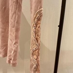 Free People Pink Textured Skirt